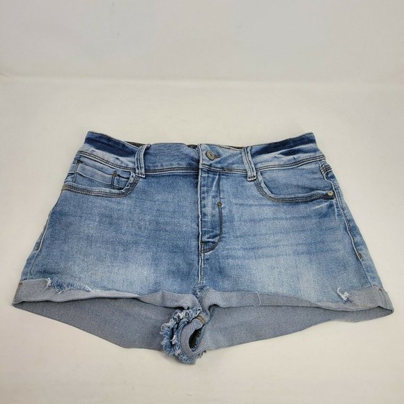 Rewash Shorts 11/30 Blue Denim Mom Vintage Reunion Super High Rise Cuffed Womens - Picture 1 of 7